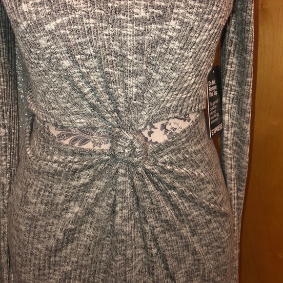 Express knot cut out long sleeve dress - Picture 2 of 6
